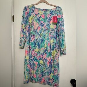 Lilly Pulitzer Sophie Mermaid Print Dress UPF+50